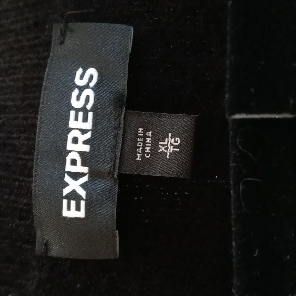 Express Black Cardigan with Rhinestone Buttons - Picture 3 of 6